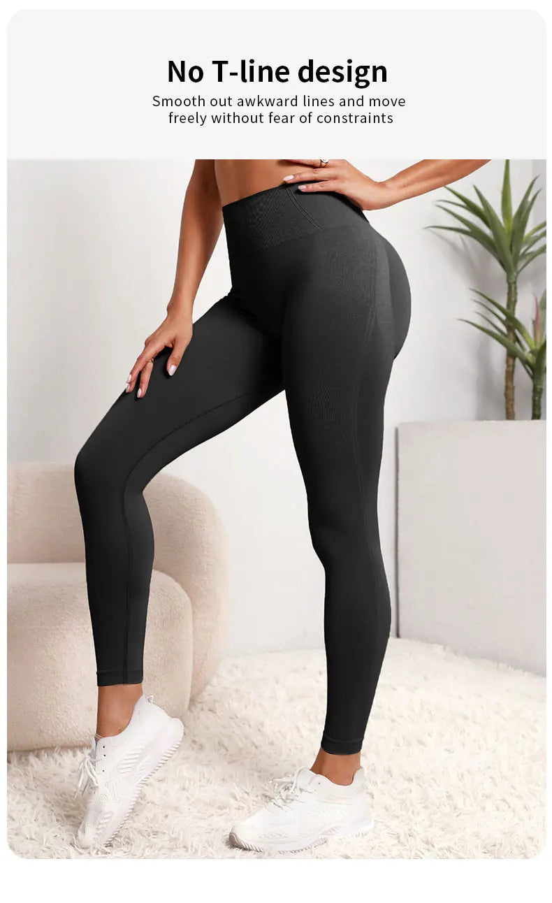 Seamless High Waist Push Up Leggings